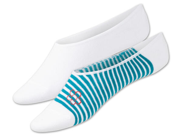 Damen Baumwollfüßlinge, 2 Paar