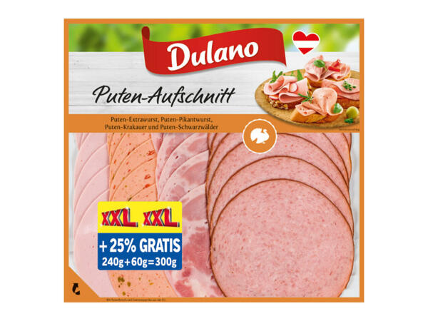 Puten-Aufschnitt 240 g + 60 g gratis