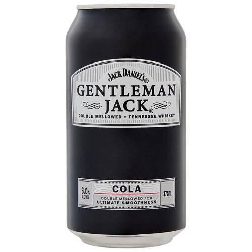 Gentleman Jack & Cola 4 Pack 375ml