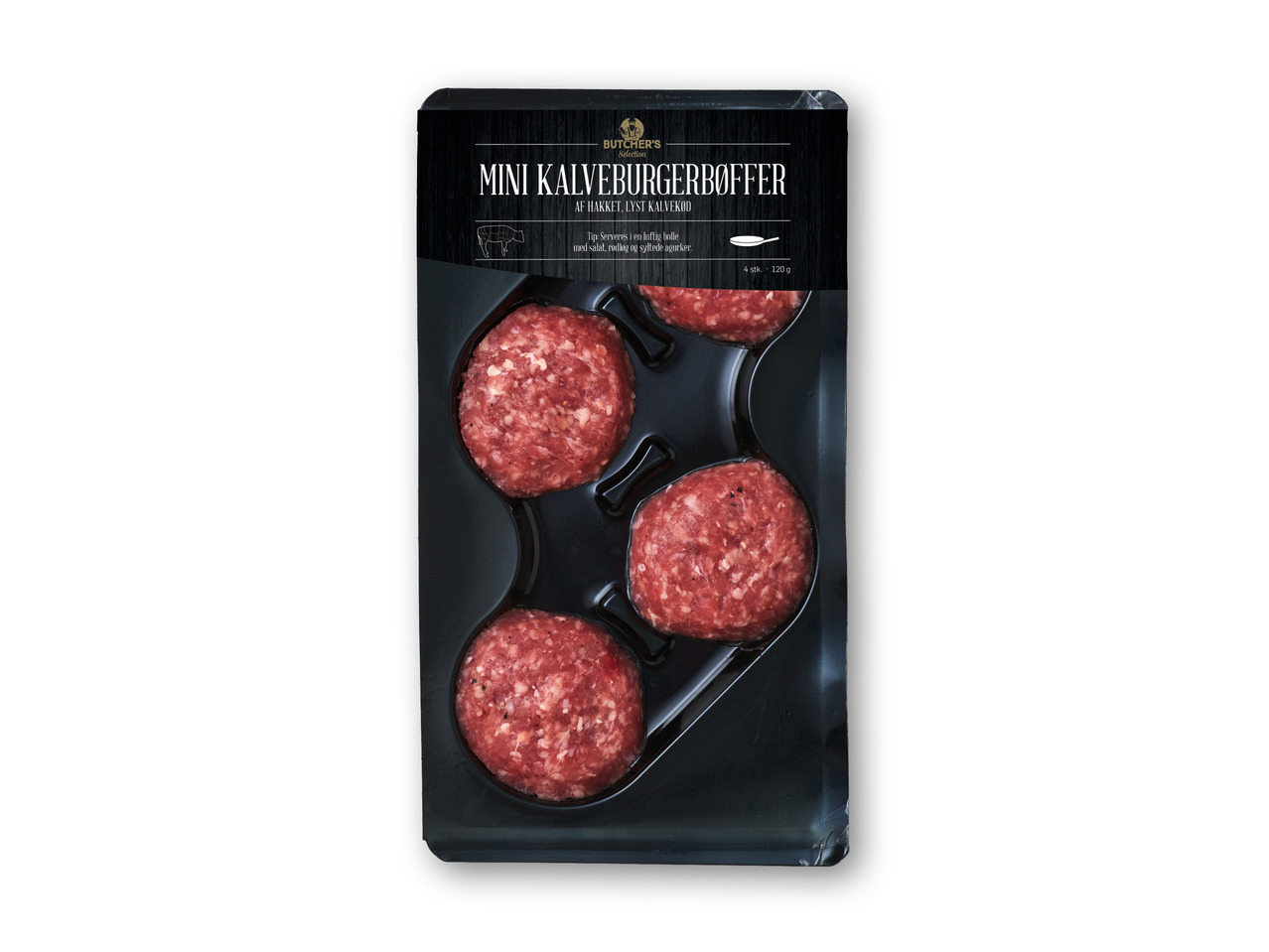 BUTCHER'S SELECTION Mini kalveburgerbøffer