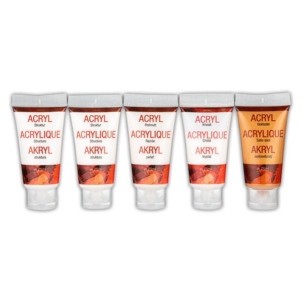 Acryl-Effektpasten 5er-Set