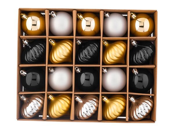 Christmas Tree Baubles, 20 or 45 pieces