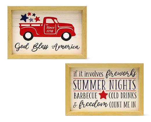 Huntington Home 
 Summer Reversible Box Sign