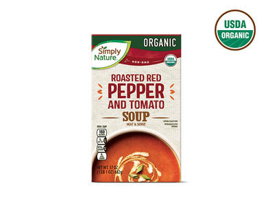 Simply Nature Organic Pepper & Tomato or Butternut Squash Soup