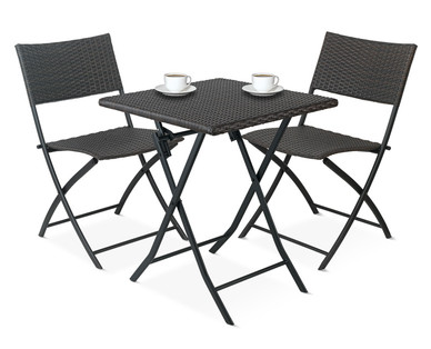 Gardenline 3-Piece Rattan Bistro Set
