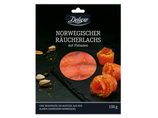 Norwegischer Räucherlachs mit Pistazien