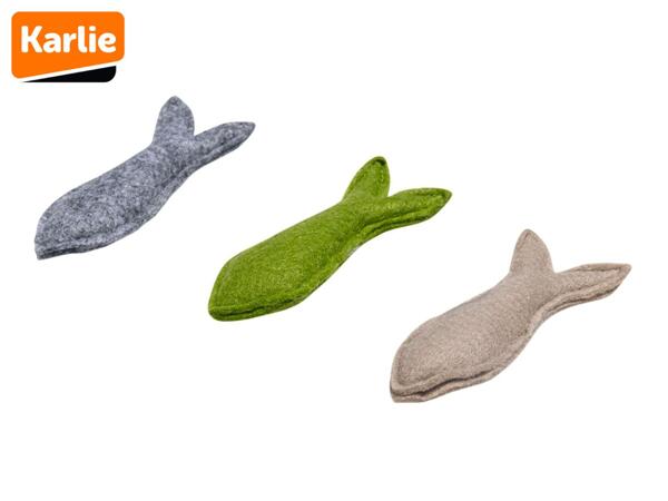 Karlie Felt Cat Toy With Catnip - Fish