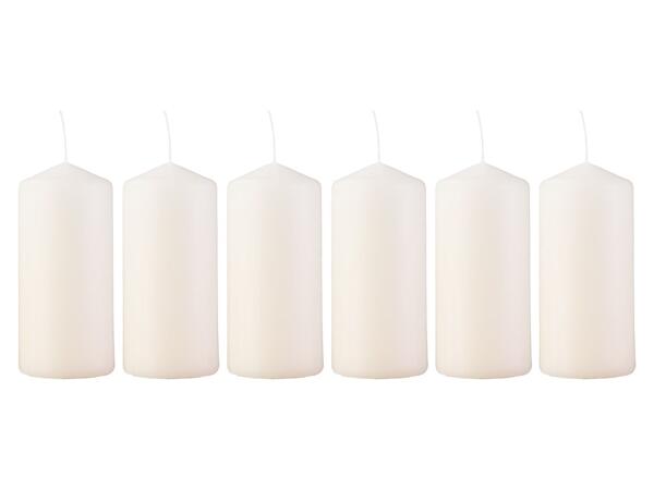 Christmas Pillar Candles, 2, 4 or 6 pieces