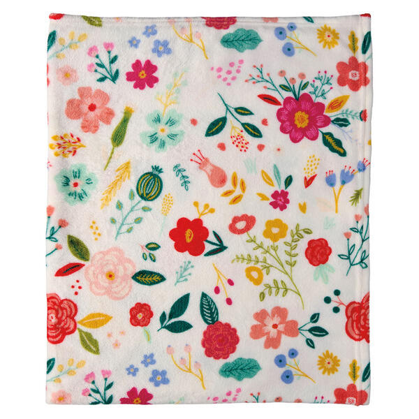 KIRKTON HOUSE Floral Book Club Plush Throw - 50" X 60"