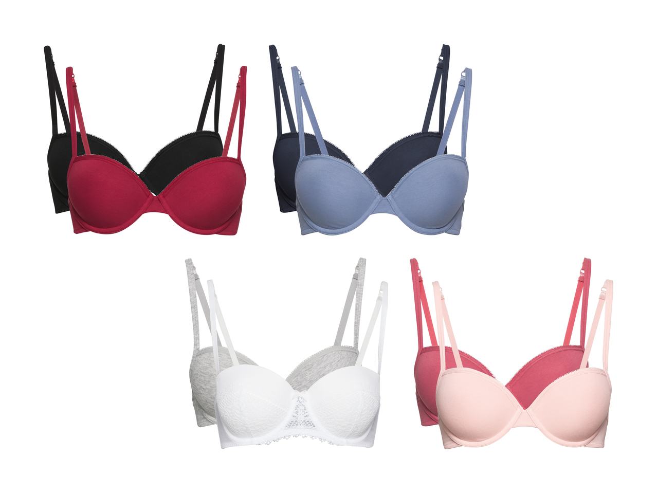 Soutiens-gorge à armatures pour femme, lot de 21