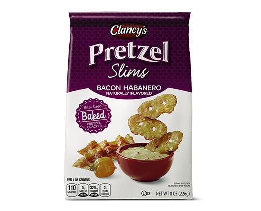 Clancy's 
 Garlic Parmesan or Bacon Habanero Pretzel Slims