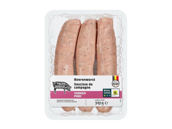 Saucisses de campagne