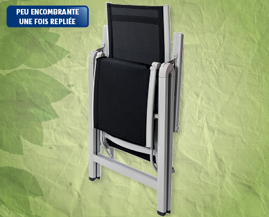 Fauteuil de relaxation en aluminium GARDENLINE(R)