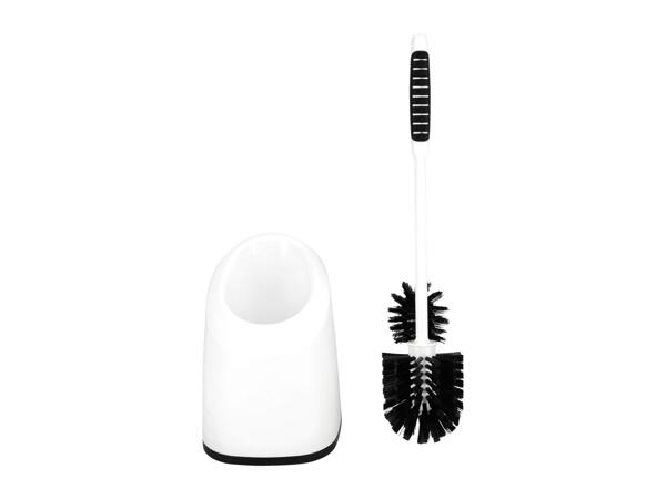White Toilet Brush Set