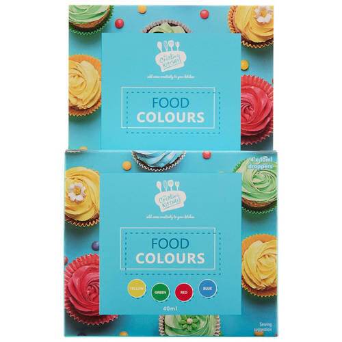 Food Colours 4 Pack 40ml
