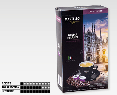 Capsules de café "Crema Milano" MARTELLO(R)