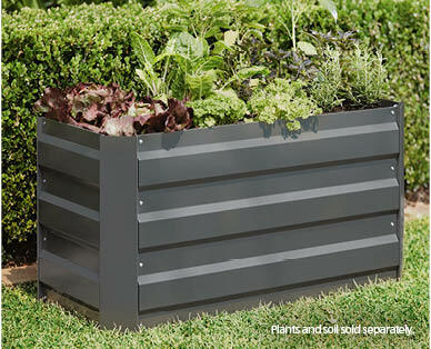 Slate Grey Slim Vegetable Garden Bed