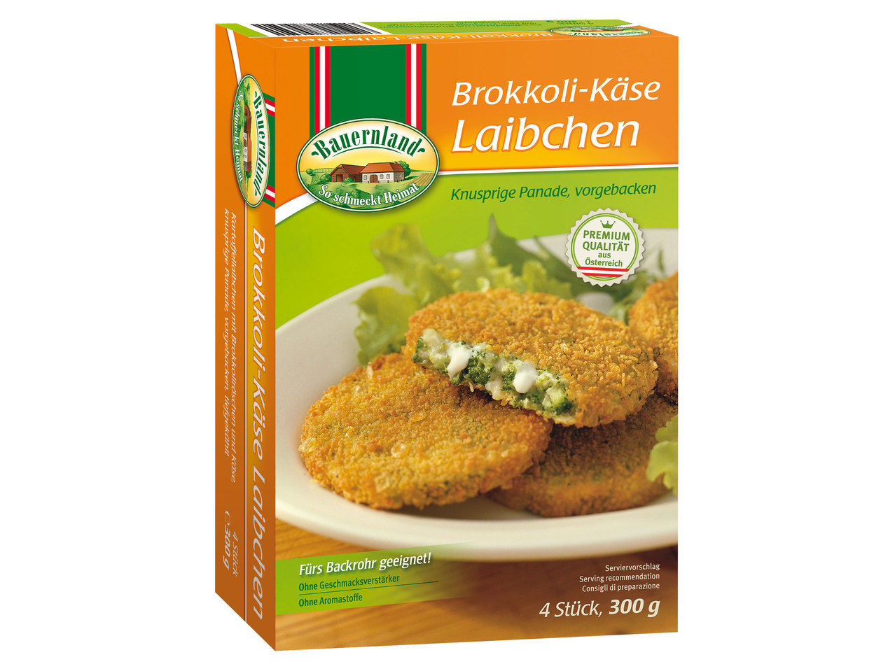 BAUERNLAND Gemüse-Laibchen oder Schnitzel