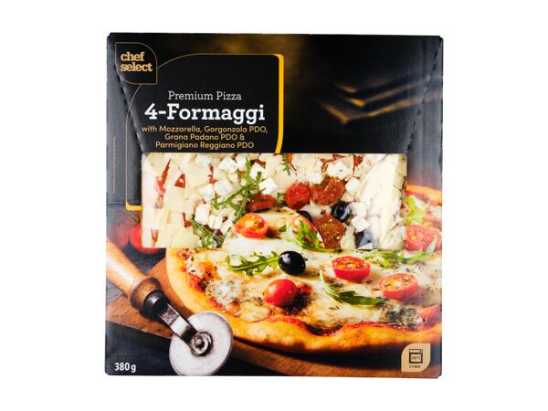 Färsk pizza, 4 sorter ost