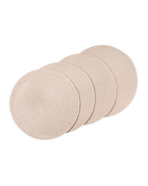 4 Pack Plaited Placemats