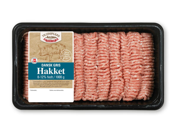 Dansk hakket gris eller dansk hakket gris og kalv