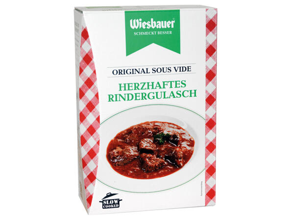 Rindergulasch sous vide