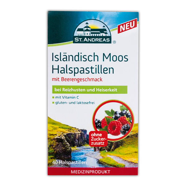 Isländisch Moos Halspastillen