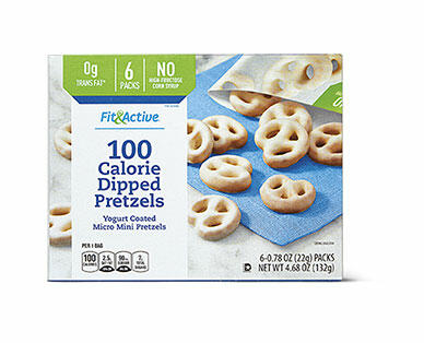 Fit & Active 100 Calorie Milk Chocolate or Yogurt Covered Pretzels