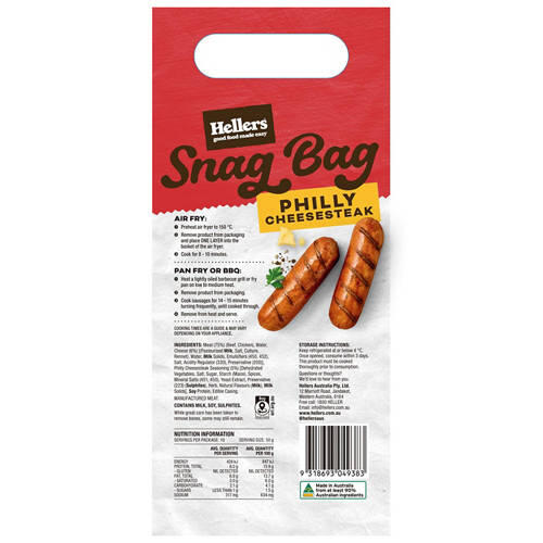 Philly Cheese Steak Sausages 500g