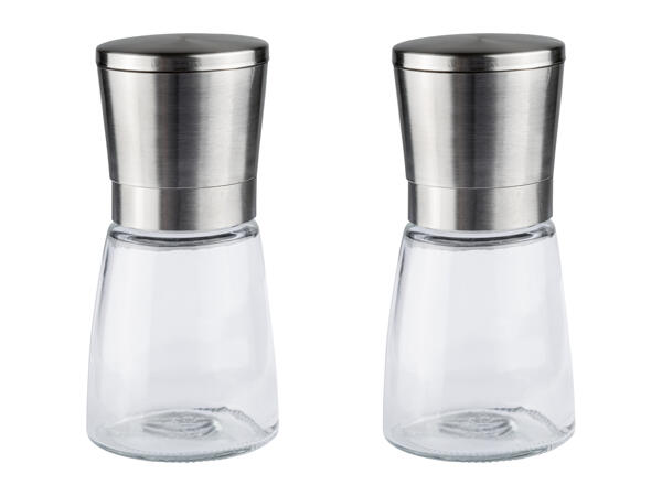 Ernesto Salt & Pepper Mill Set/ Vinegar & Oil Dispenser Set - 2 pack
