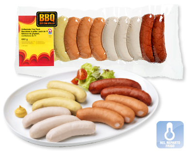 Salsicce da grigliare BBQ