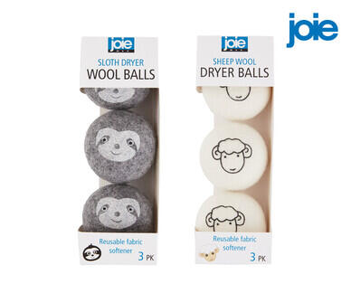 Assorted Joie Dryer Balls and Laundry Accessories
