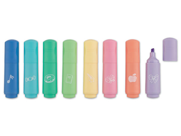 Mini-Textmarker, 8 Stück