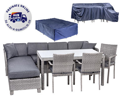 SET LOUNGE IN RATTAN