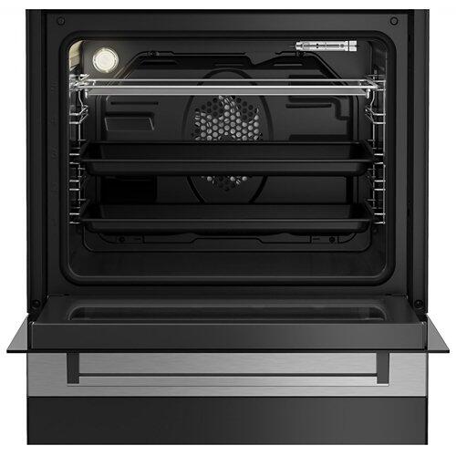 BEKO Cuisinière électrique indépendante avec plan de cuisson en vitrocéramique, FSM67320GXS, 7785988318