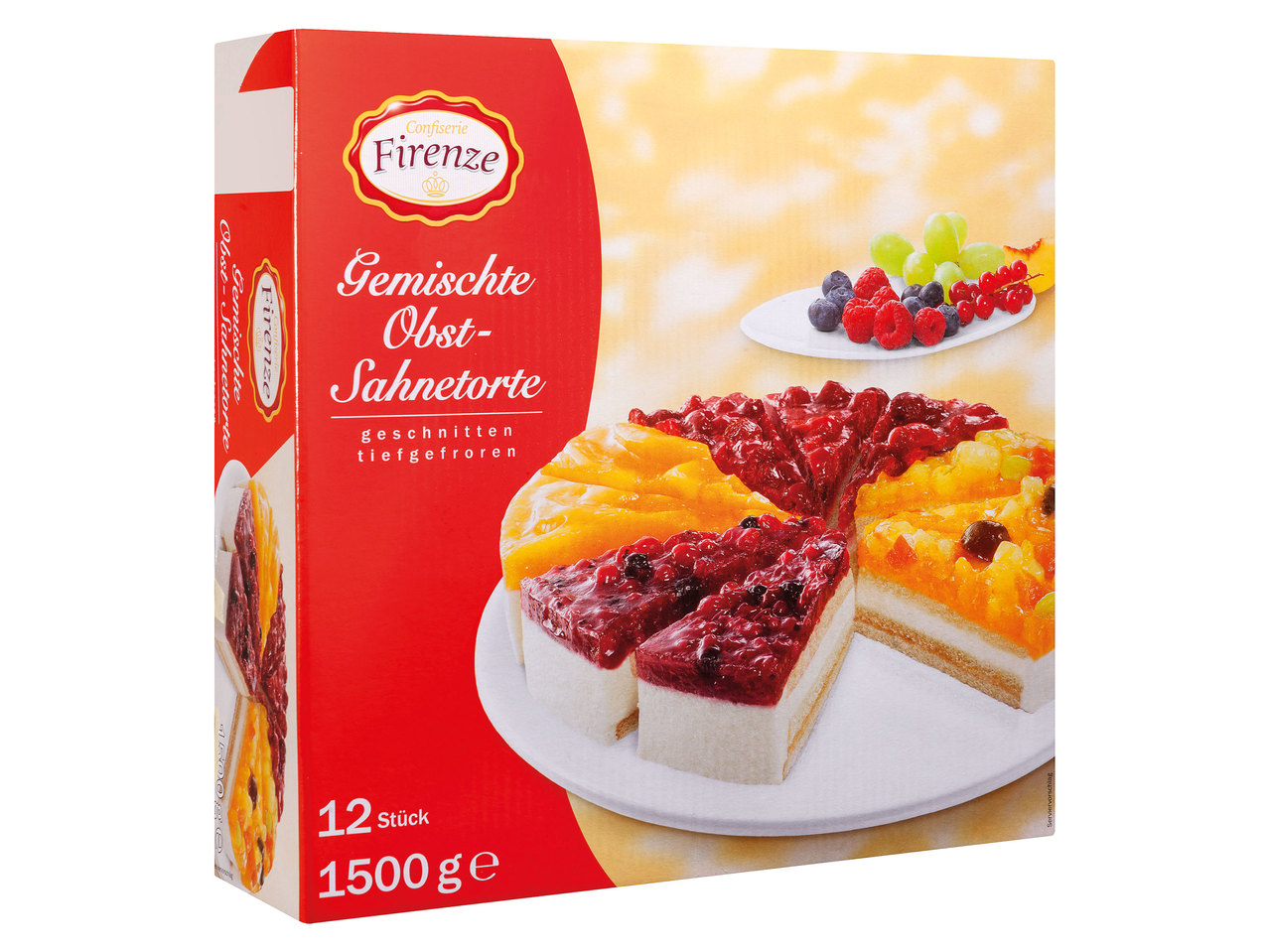 CONFISERIE FIRENZE Gemischte Obst-Sahnetorte