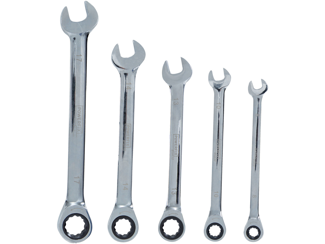Combination Ratchet Spanner Set