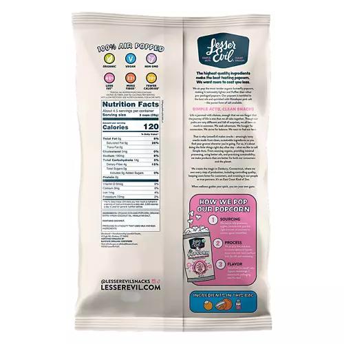 Organic Himalayan Pink Salt Popcorn, 4.6 oz