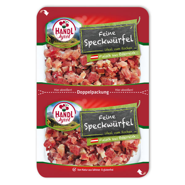 Feine Speckwürfel