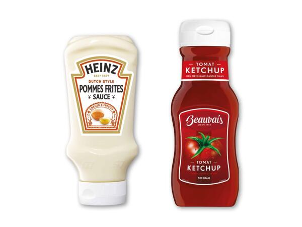 Heinz pommes frites sauce eller Beauvais ketchup