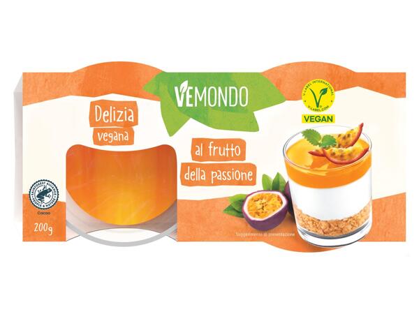 Passion Fruit flavored Vegan Dessert