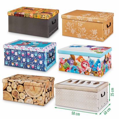 Boîte de rangement en carton