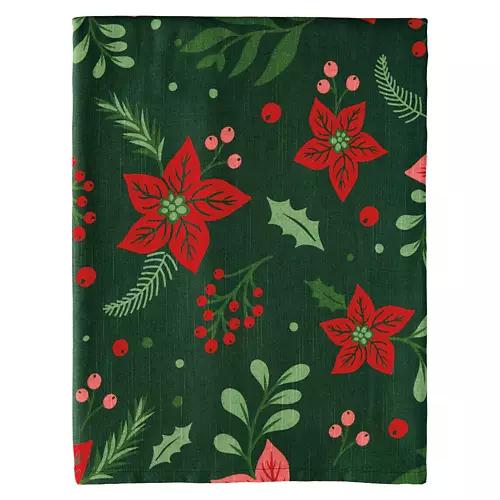 60" X 84" Holiday Cotton Tablecloth - Floral