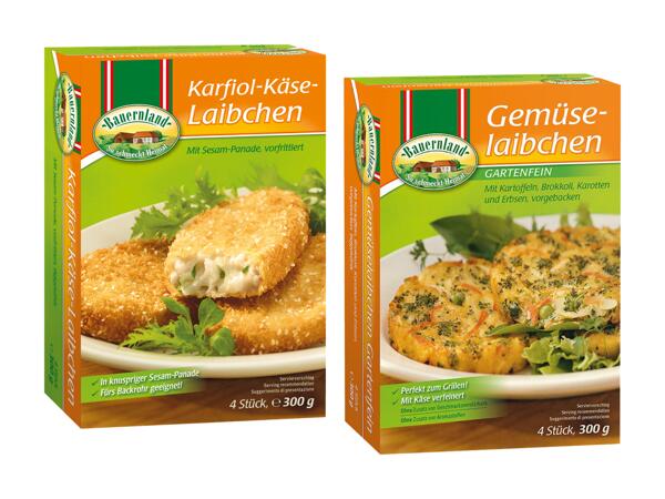 Karfiol-Käse-Laibchen oder Gemüselaibchen