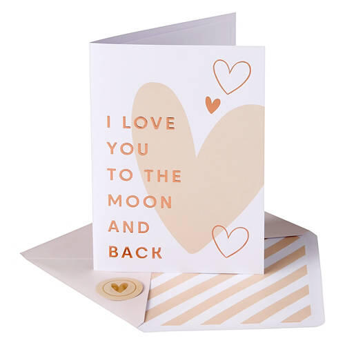5" X 7" Mother's Day Greeting Card - To the Moon