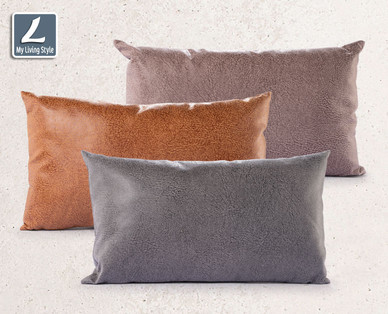 MY LIVING STYLE Kissen, Leder-Optik