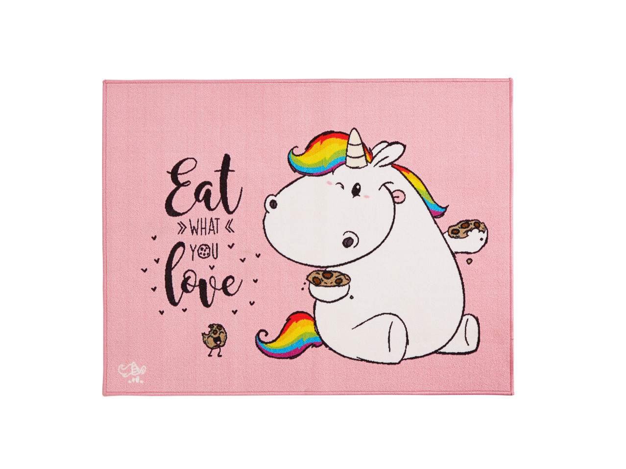 Rug 100x130cm or Ø 100cm "Chubby Unicorn"