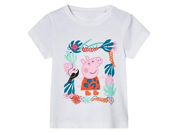 Dívčí triko Prasátko Peppa, 2 kusy