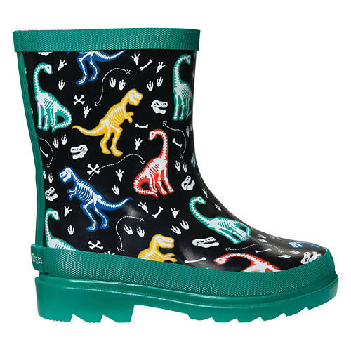 Boy's Rain Boots - Dinosaur, 9/10