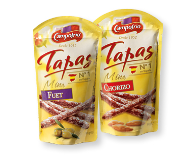 Mini tapas fuet/chorizo CAMPORFRÍO